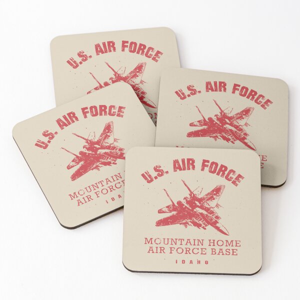 Item preview, Idaho Mountain Home AFB vintage red designed and sold by Royal-Elite.