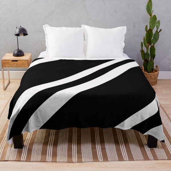 Item preview, Black And White Diagonal Striped designed and sold by OutcastBrain.
