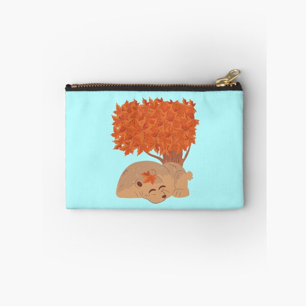 Item preview, Snoozing Bear Napping In Autumn Under The Tree Filled With Orange Leaves , It’s Fall Yall  designed and sold by MJDezigns.