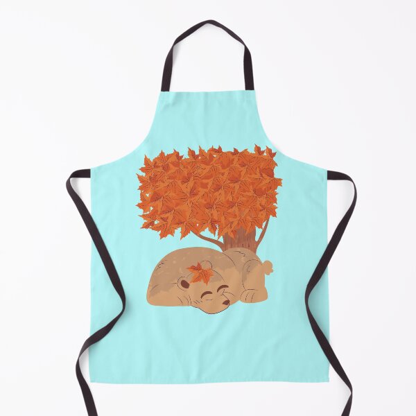 Item preview, Snoozing Bear Napping In Autumn Under The Tree Filled With Orange Leaves , It’s Fall Yall designed and sold by MJDezigns.