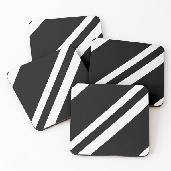 Item preview, Black And White Diagonal Striped designed and sold by OutcastBrain.