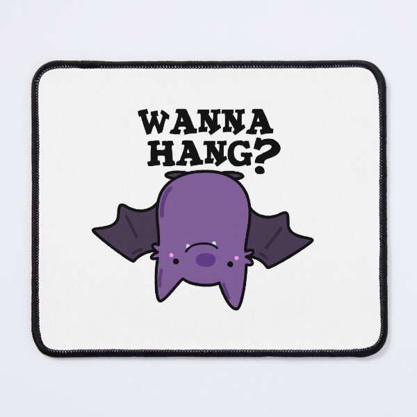 Item preview, Wanna Hang Funny Animal Bat Puns  designed and sold by punnybone.