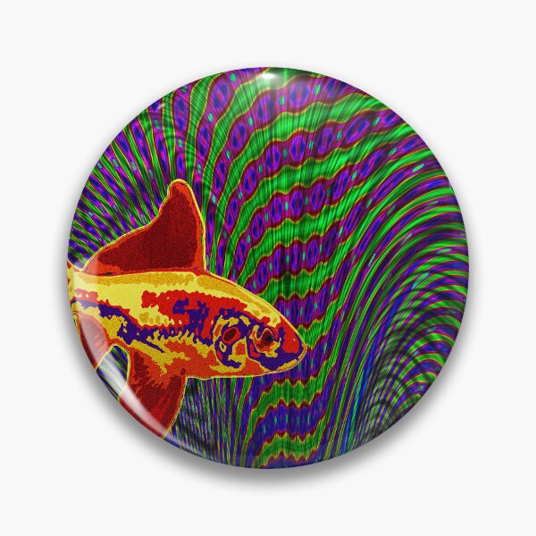 Item preview, Hallucinogenic golden fish designed and sold by rolffimages.
