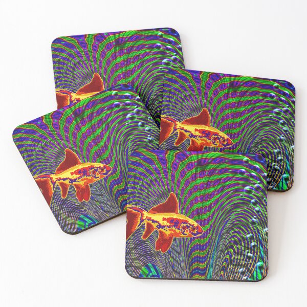 Item preview, Hallucinogenic golden fish designed and sold by rolffimages.