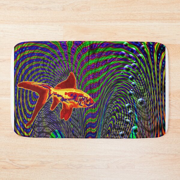 Item preview, Hallucinogenic golden fish designed and sold by rolffimages.