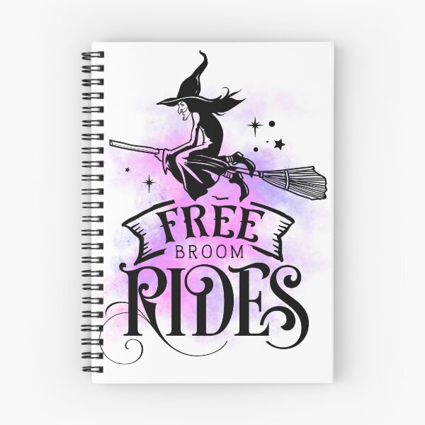 Aperçu de l'œuvre Graphique de sorcière gratuit Broom Rides créée et vendue par FandomINK.
