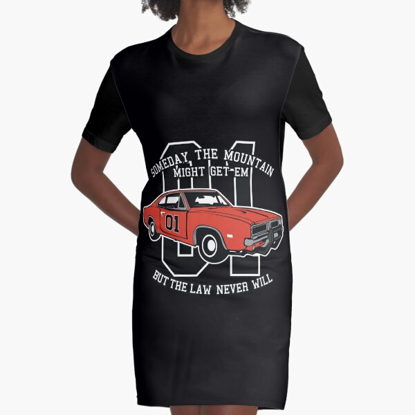 Automobile Legends General Lee Bright Sticker Graphic T-Shirt Dress