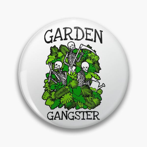 Item preview, Garden Gangster Funny Gardening Skeleton Goth Gardener designed and sold by GrandeDuc.
