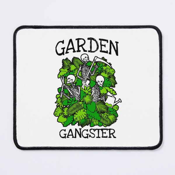Item preview, Garden Gangster Funny Gardening Skeleton Goth Gardener designed and sold by GrandeDuc.