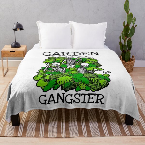 Item preview, Garden Gangster Funny Gardening Skeleton Goth Gardener designed and sold by GrandeDuc.
