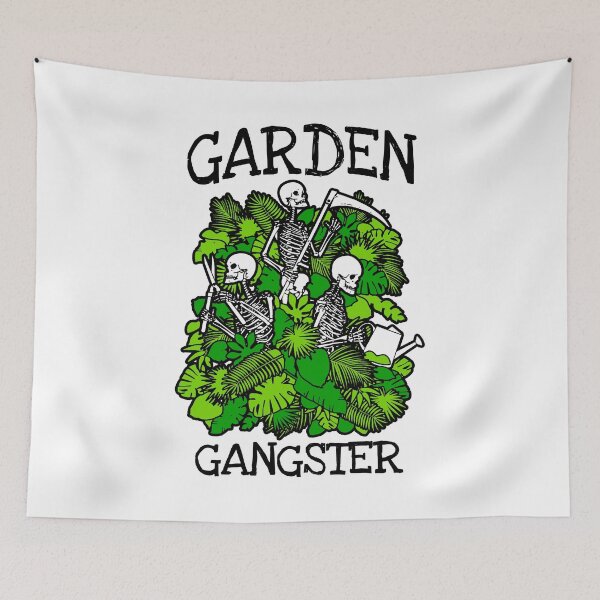 Item preview, Garden Gangster Funny Gardening Skeleton Goth Gardener designed and sold by GrandeDuc.
