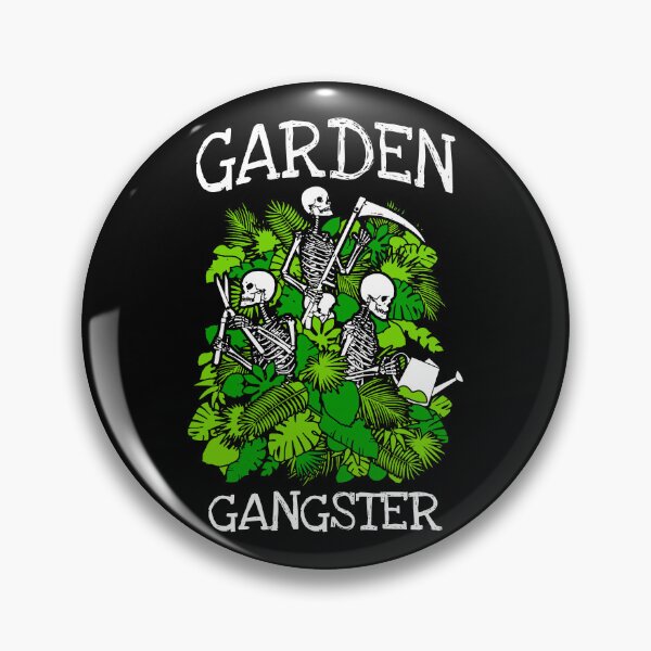 Item preview, Garden Gangster Funny Gardening Skeleton Goth Gardener designed and sold by GrandeDuc.