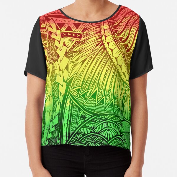 Reggae Polynesian Designs Graphic T-Shirt for Sale by atikapu