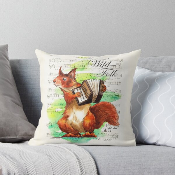 Item preview, Wild Folk - Squirrel on squeezebox designed and sold by shiro.