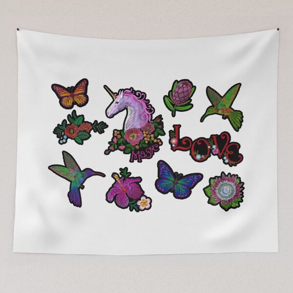 Item preview, A set of small embroideries, stickers. designed and sold by LuckyStep.