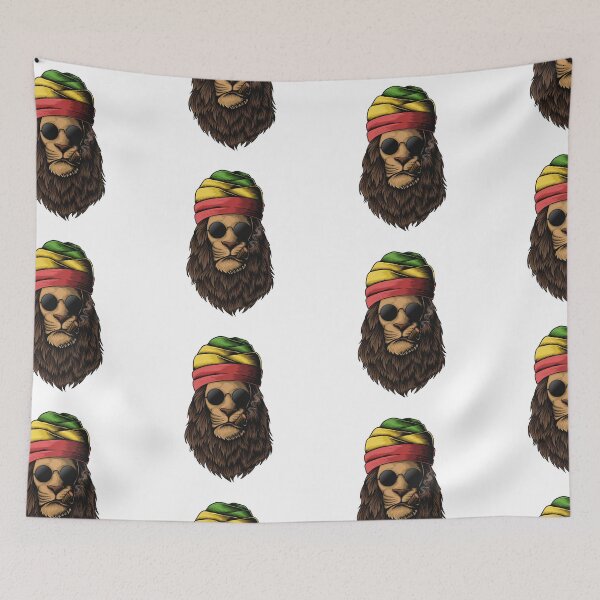Item preview, Funny Dreadlock Rasta Reggae smoking Lion designed and sold by MYZAK HRM.