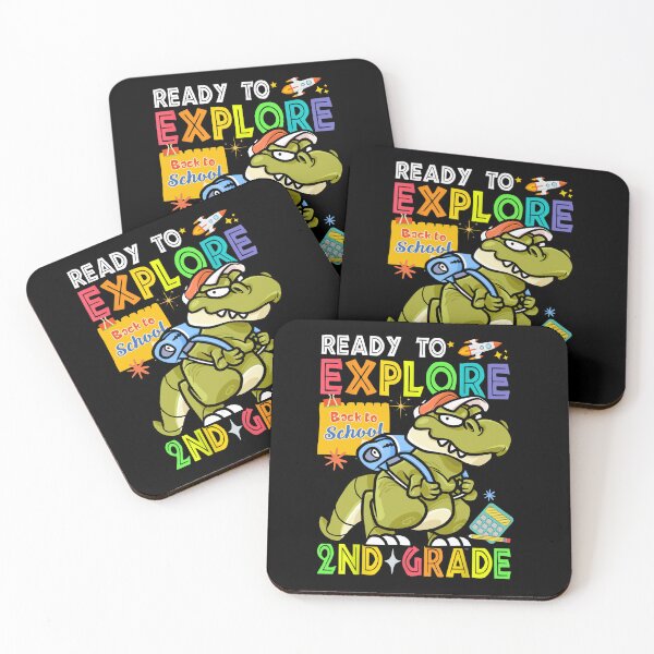 Item preview, Ready to Explore 2nd Grade T-Rex Back To School  designed and sold by SweetbeStore.