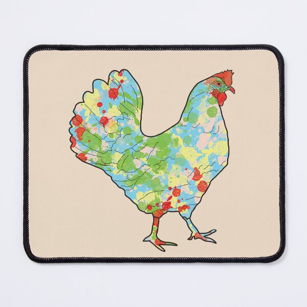 Item preview, Painted Chicken Funny Farm Animal Homesteaders Art designed and sold by Angela Dow.