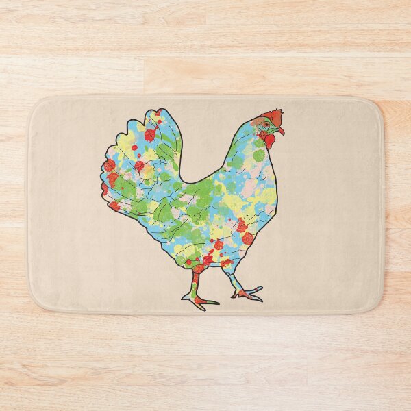 Item preview, Painted Chicken Funny Farm Animal Homesteaders Art designed and sold by Angela Dow.