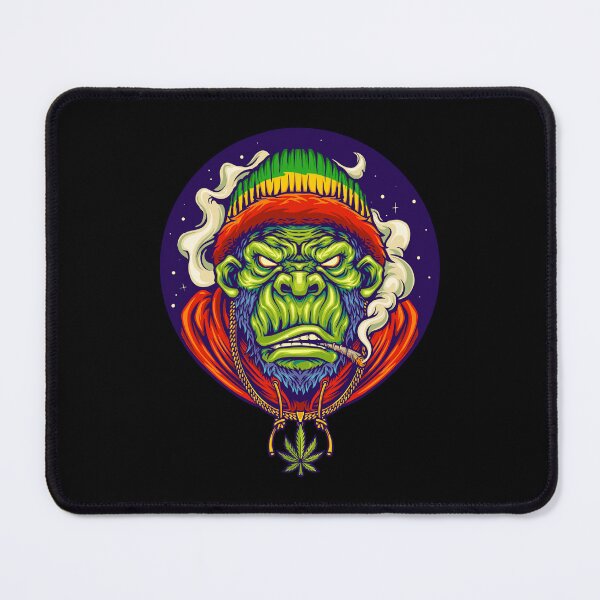 Item preview, Funny Dreadlock Rasta Reggae smoking Gorilla designed and sold by MYZAK HRM.