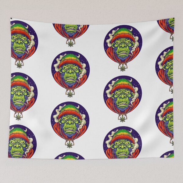 Item preview, Funny Dreadlock Rasta Reggae smoking Gorilla designed and sold by MYZAK HRM.