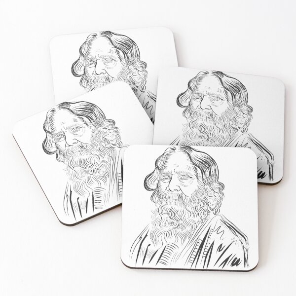 Item preview, Rabindranath Tagore sketch portrait  designed and sold by KARTICK DUTTA.
