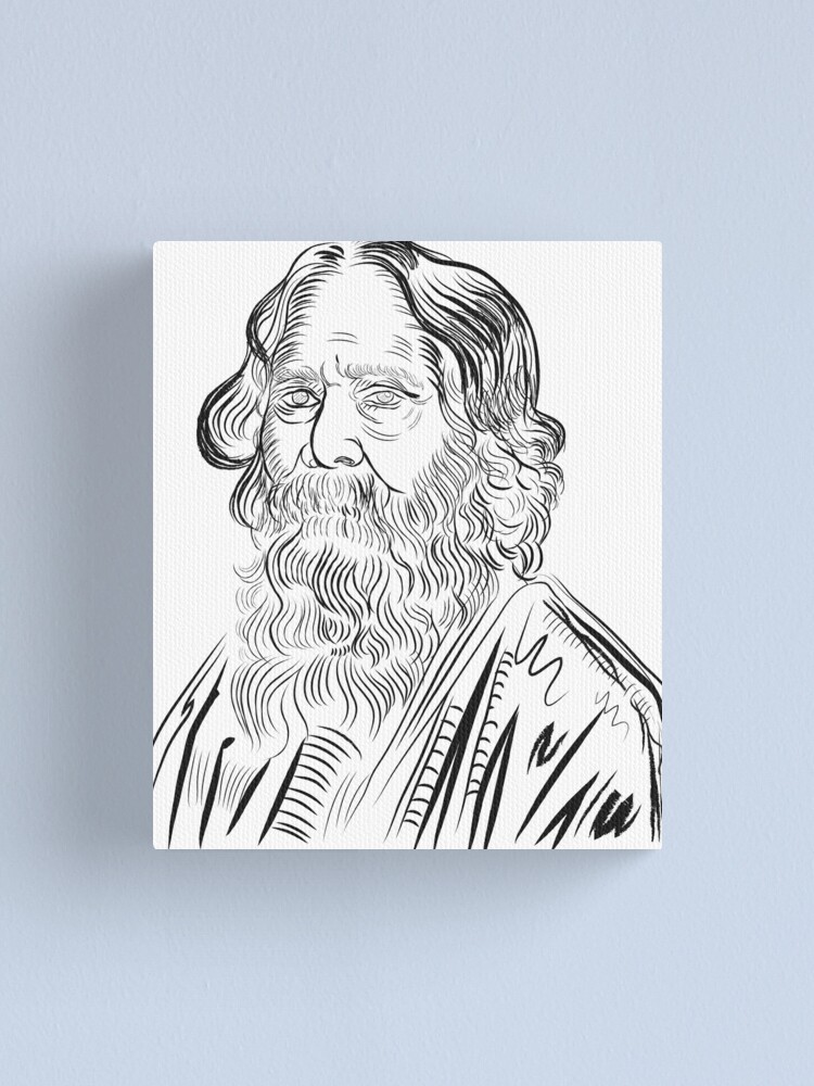 Rabindranath Tagore pencil Sketchs