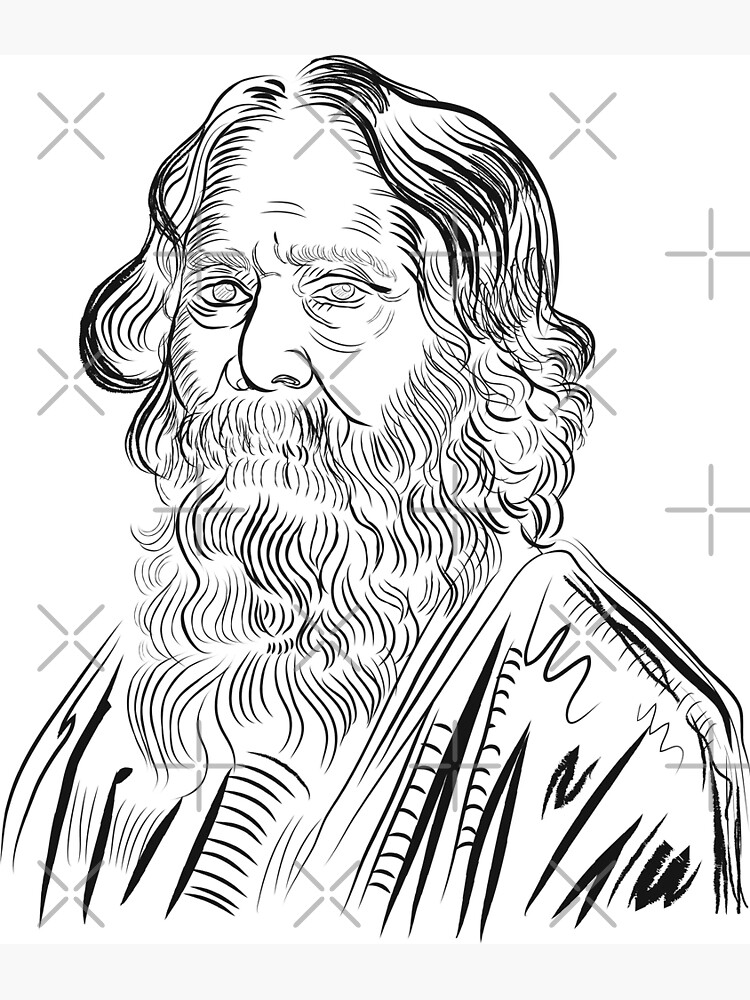 Rabindranath tagore sketch hi-res stock photography and images - Alamy-saigonsouth.com.vn
