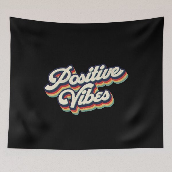 Item preview, Retro Vintage Positive Vibes designed and sold by Whimsical  Thinker.