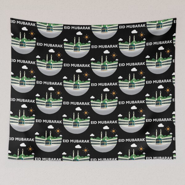 Item preview, Happy Eid al-Adha al-Fitr Mubarak Hajj Mabroor Kaaba Mecca Essential T-Shirt designed and sold by KalebSim.