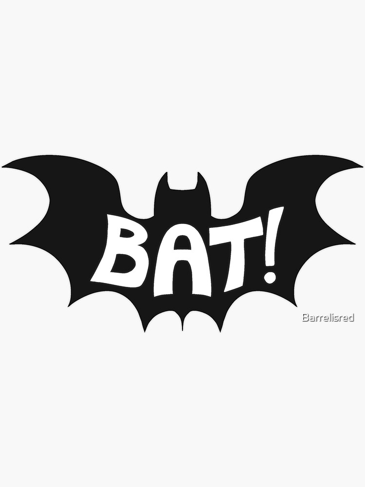 bat-sticker-for-sale-by-barrelisred-redbubble for Free Printable Batman Water Bottle Labels BAT!