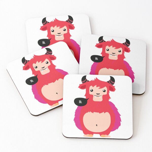 Item preview, HI! - Cute red cow Sticker designed and sold by KalebSim.