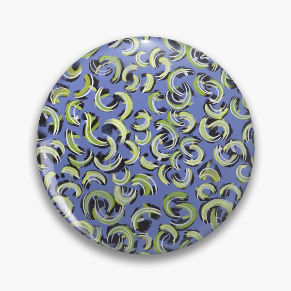 Item preview, Bright neon blue abstract animal print with squiggly lines designed and sold by ANAKOTO.