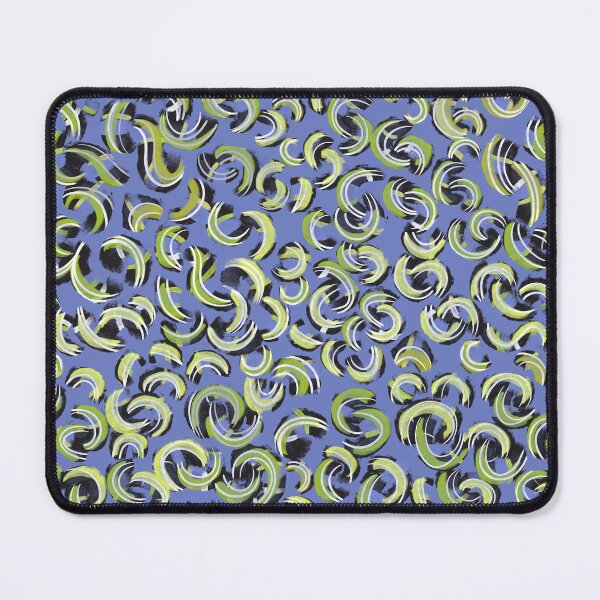 Item preview, Bright neon blue abstract animal print with squiggly lines designed and sold by ANAKOTO.