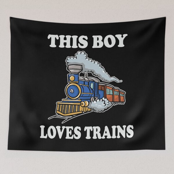 Item preview, This Boy Loves Trains Gift Train Wagon Lover Gifts designed and sold by juicyimplement1.