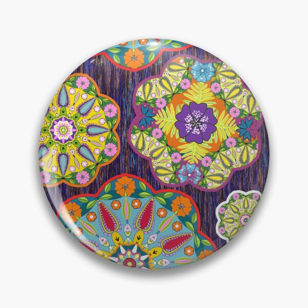 Item preview, Intricate flower mandalas seamless pattern designed and sold by AleFairyland.