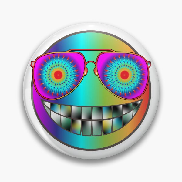 Item preview, Psychedelic Smiling Emotion with sunglasses designed and sold by Buyeseoshop.