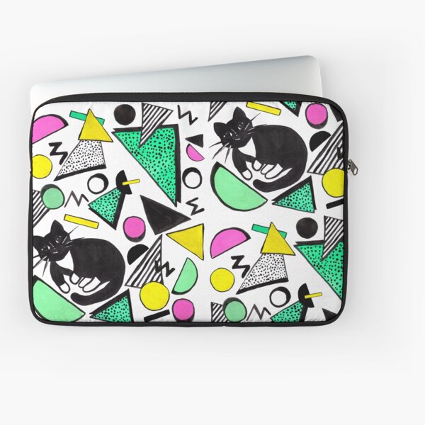 Mog Rad Cat | White Laptop Sleeve