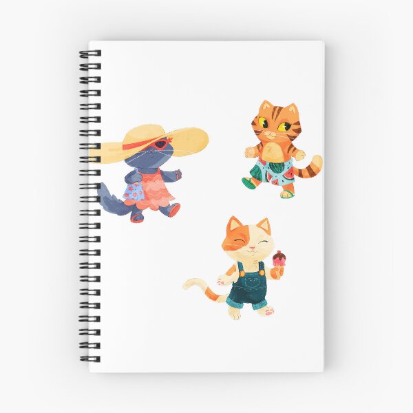 Item preview, Cute summer cat sticker pattern designed and sold by Brigidmalloy.