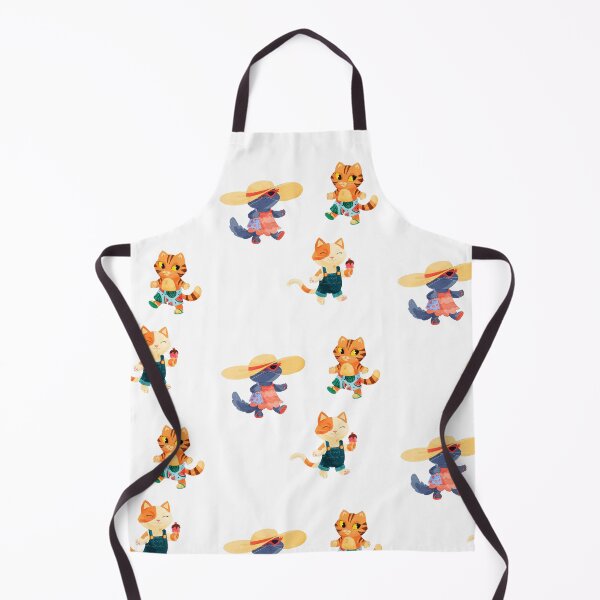 Item preview, Cute summer cat sticker pattern designed and sold by Brigidmalloy.