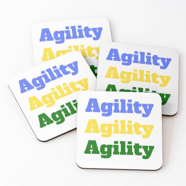 Item preview, Agility in blue, yellow and green designed and sold by PausePapote.