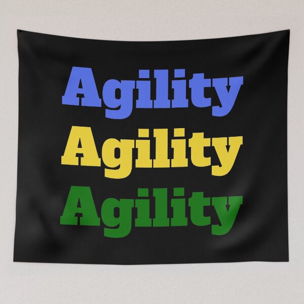Item preview, Agility in blue, yellow and green designed and sold by PausePapote.