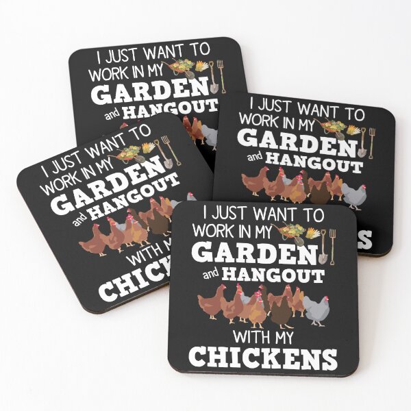 Item preview, I Just Want To Work In My Garden And Hangout With My Chickens designed and sold by SunsetGloww.