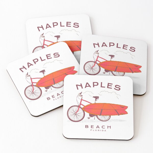 Item preview, Naples Beach Florida Vintage Sunset Surfing designed and sold by earth-sky-and-i.