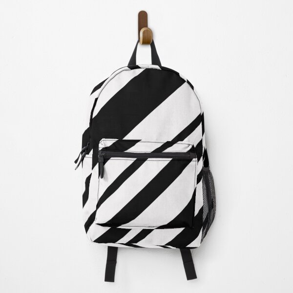Item preview, Black And White Diagonal Striped designed and sold by OutcastBrain.