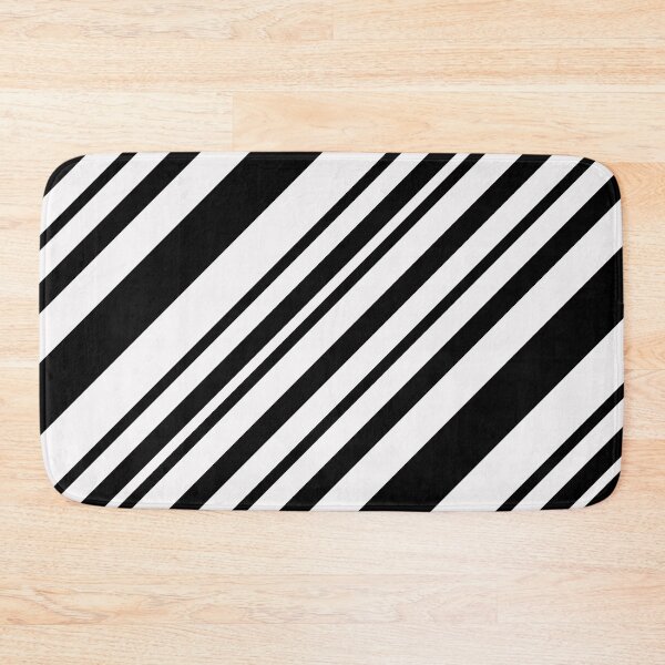Item preview, Black And White Diagonal Striped designed and sold by OutcastBrain.