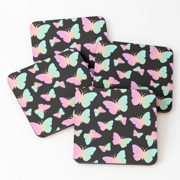 Item preview, Abstract butterflies on a black background designed and sold by Akimatax ✯✯✯✯✯.