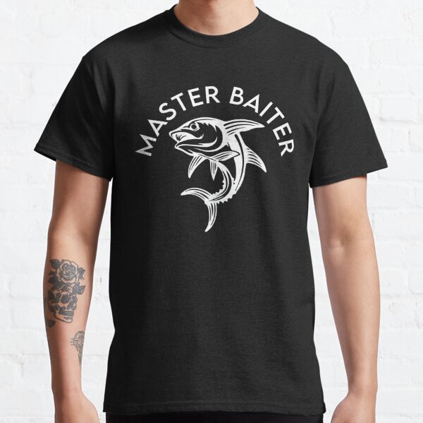 Womens Funny Fishing Shirt Adult Humor Fisherman Gift Master  Baiter V-Neck T-Shirt : Clothing, Shoes & Jewelry