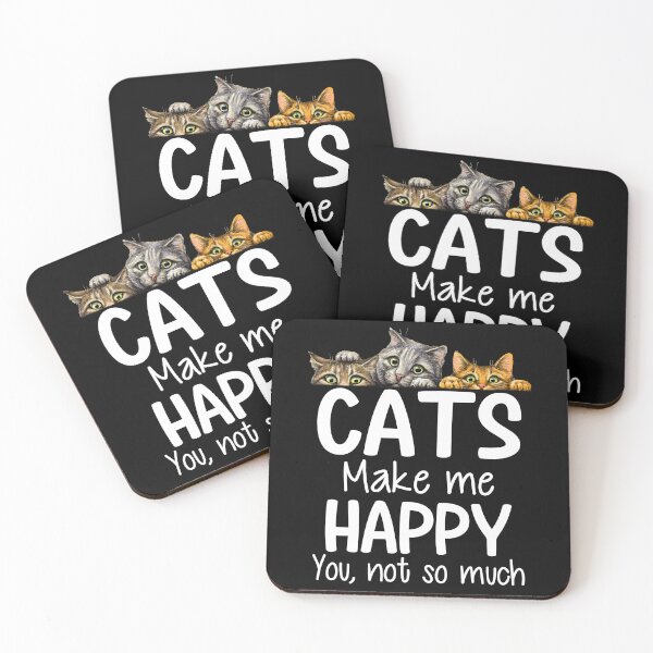 Item preview, Cats Make Me Happy designed and sold by SunsetGloww.