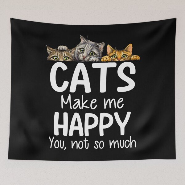 Item preview, Cats Make Me Happy designed and sold by SunsetGloww.